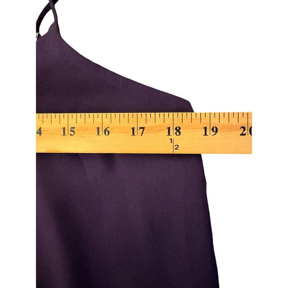Express M Purple Tank Top Flowy Feminine Vneck Classy Versatile Office NWT - Picture 7 of 10